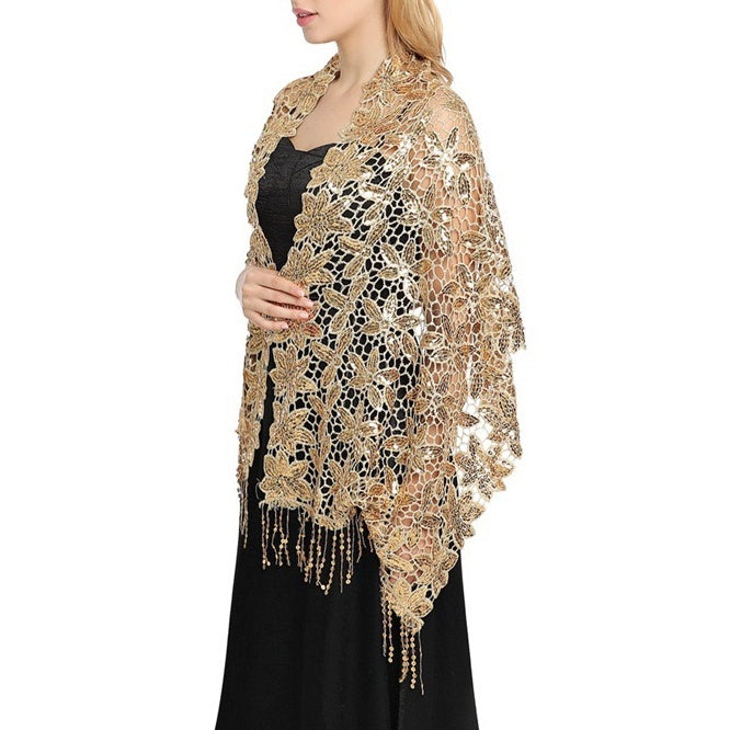 Women's Elegant Sun Protection Sleeveless Lace Wedding Wraps For Wedding Summer