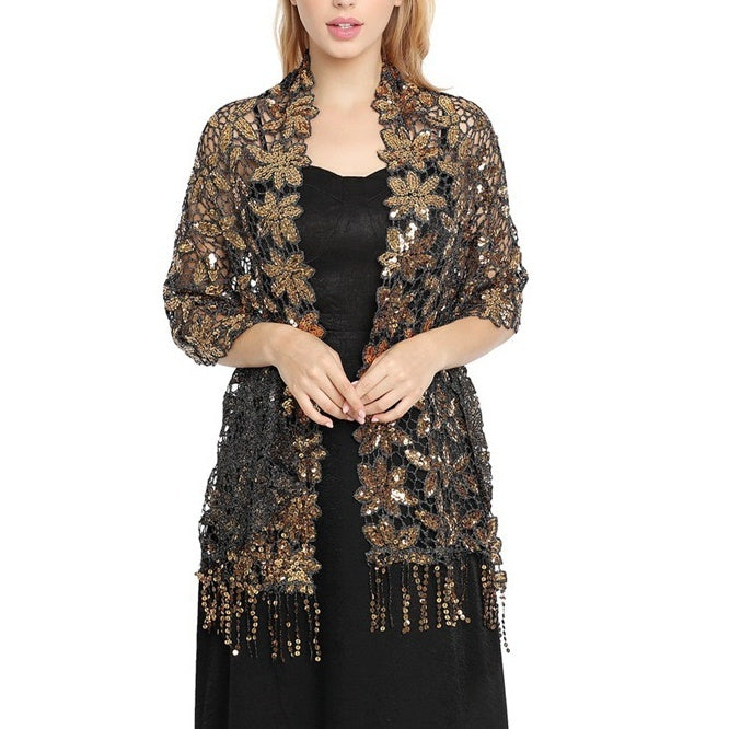 Women's Elegant Sun Protection Sleeveless Lace Wedding Wraps For Wedding Summer