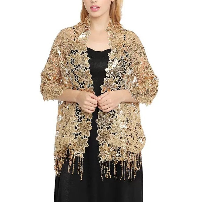 Women's Elegant Sun Protection Sleeveless Lace Wedding Wraps For Wedding Summer