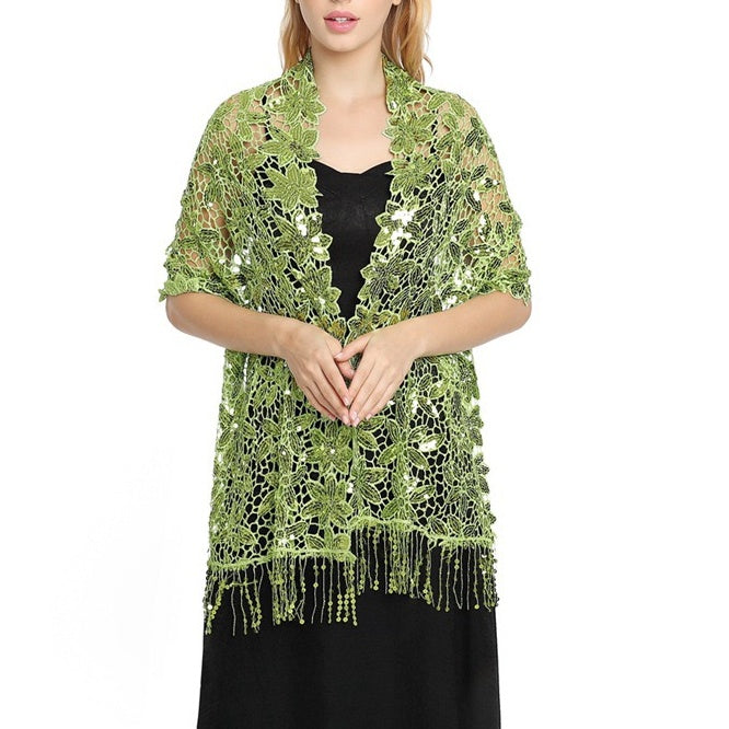 Women's Elegant Sun Protection Sleeveless Lace Wedding Wraps For Wedding Summer