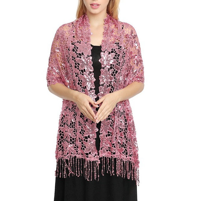 Women's Elegant Sun Protection Sleeveless Lace Wedding Wraps For Wedding Summer