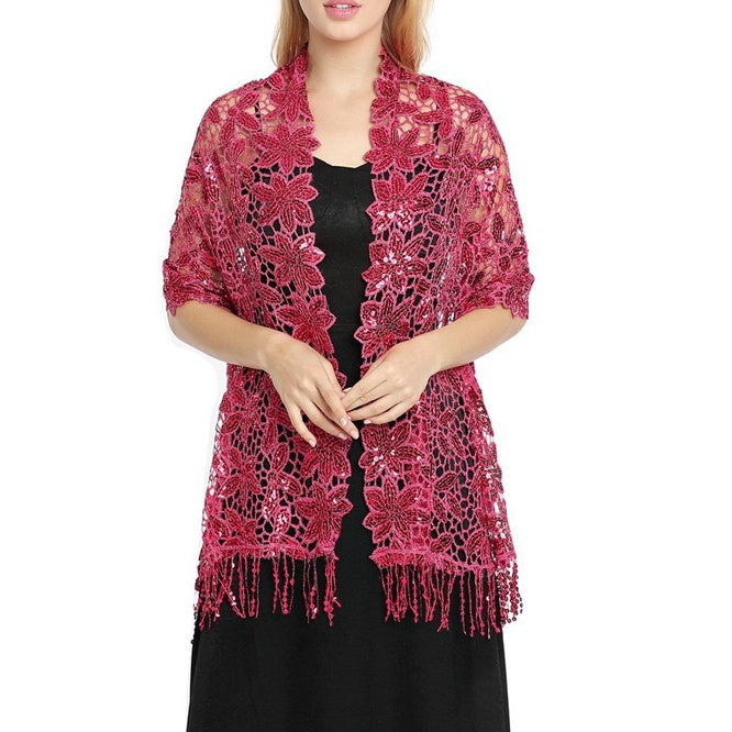 Women's Elegant Sun Protection Sleeveless Lace Wedding Wraps For Wedding Summer