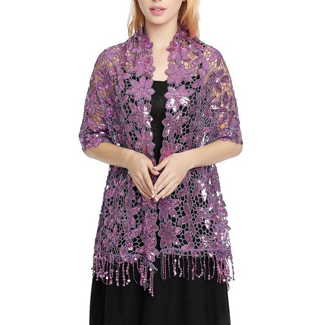 Women's Elegant Sun Protection Sleeveless Lace Wedding Wraps For Wedding Summer