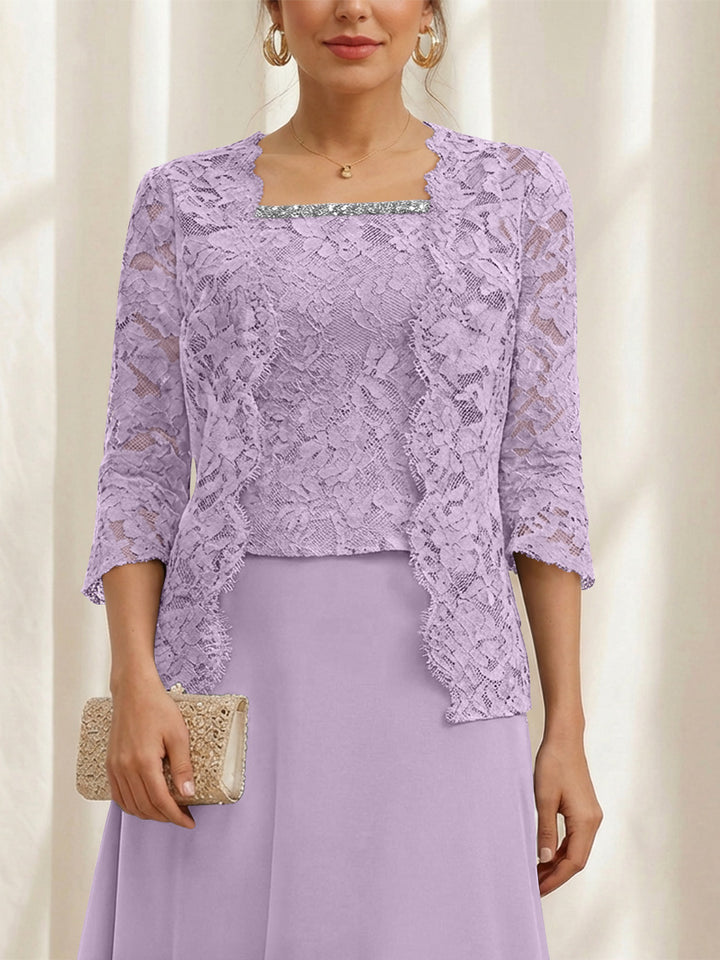 Women's Coats /Jackets 3/4 Length Sleeves Floral Lace