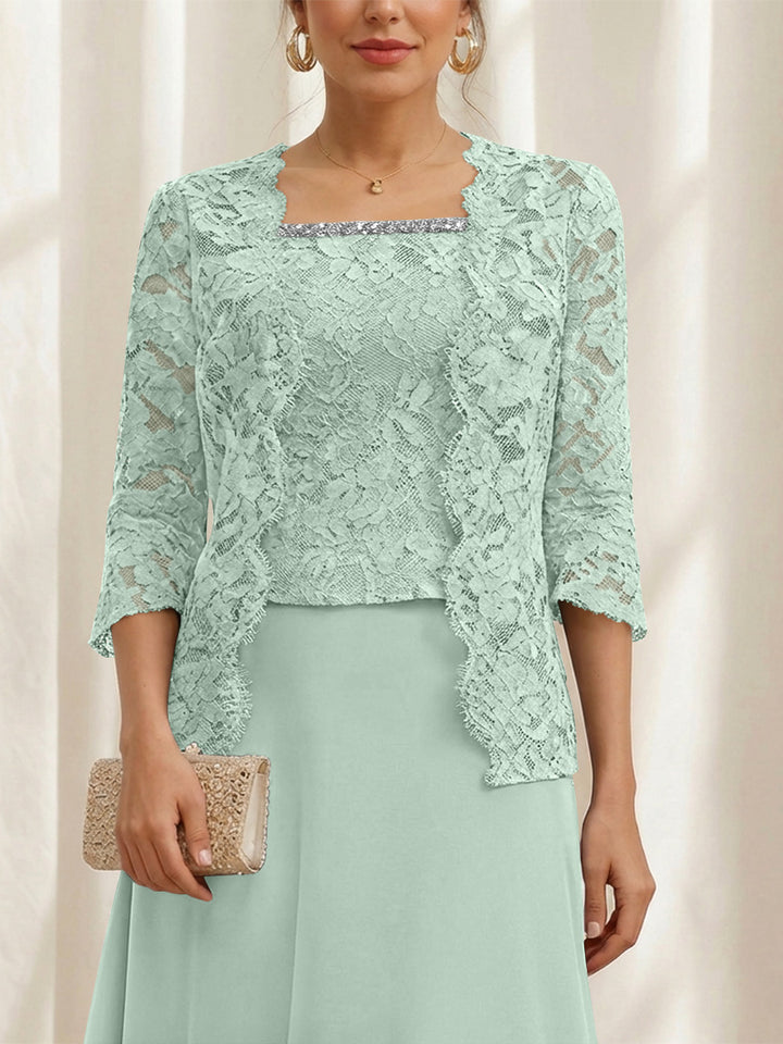 Women's Coats /Jackets 3/4 Length Sleeves Floral Lace