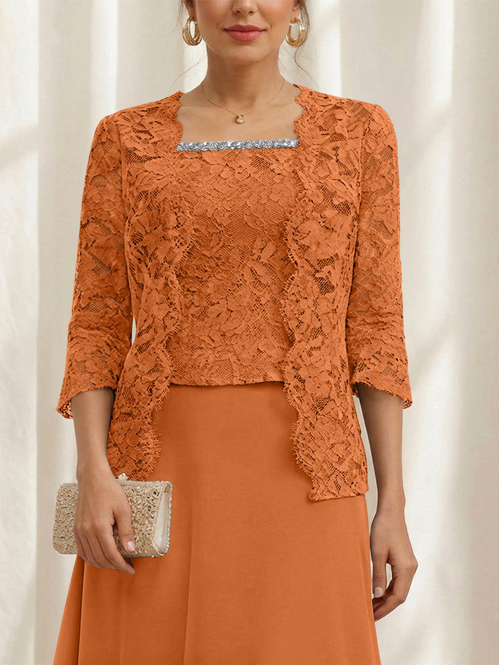 Women's Coats /Jackets 3/4 Length Sleeves Floral Lace