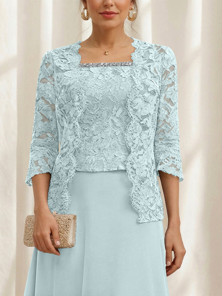 Women's Coats /Jackets 3/4 Length Sleeves Floral Lace