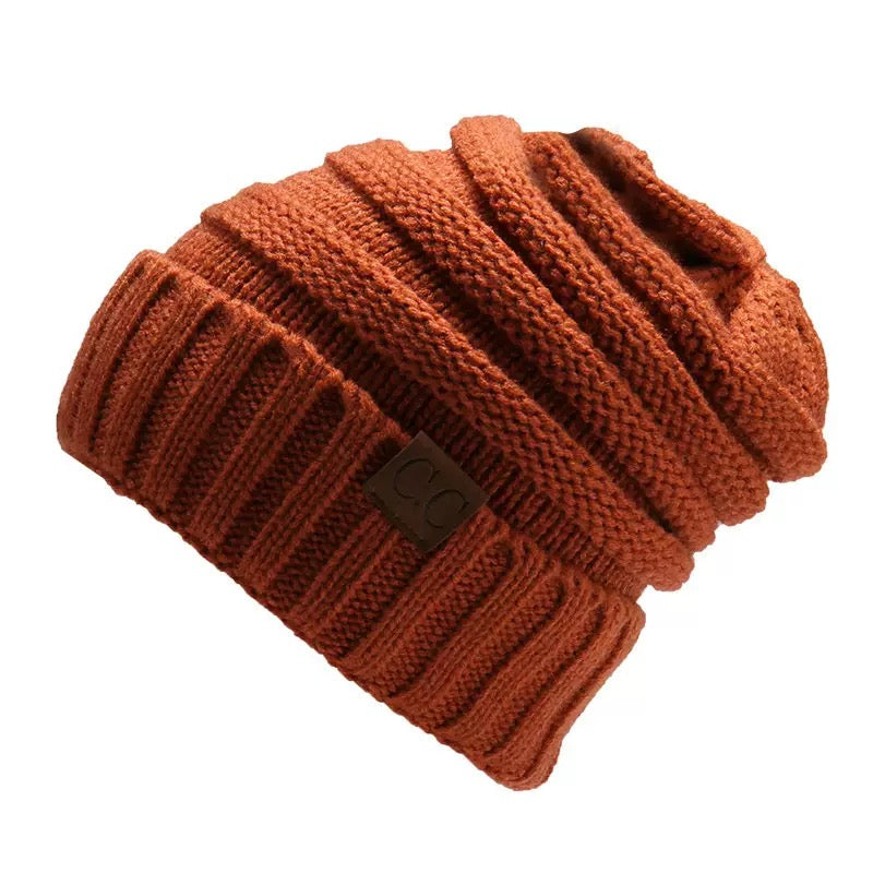 Women's Dailywear Casual Pure Color Fall Winter Beanie Slouchy Hat