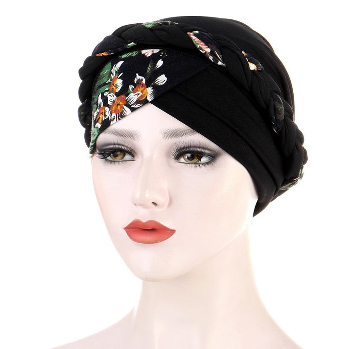 Women Cotton Print Islamic Inner Hijab Wrap Head  Muslim Turban