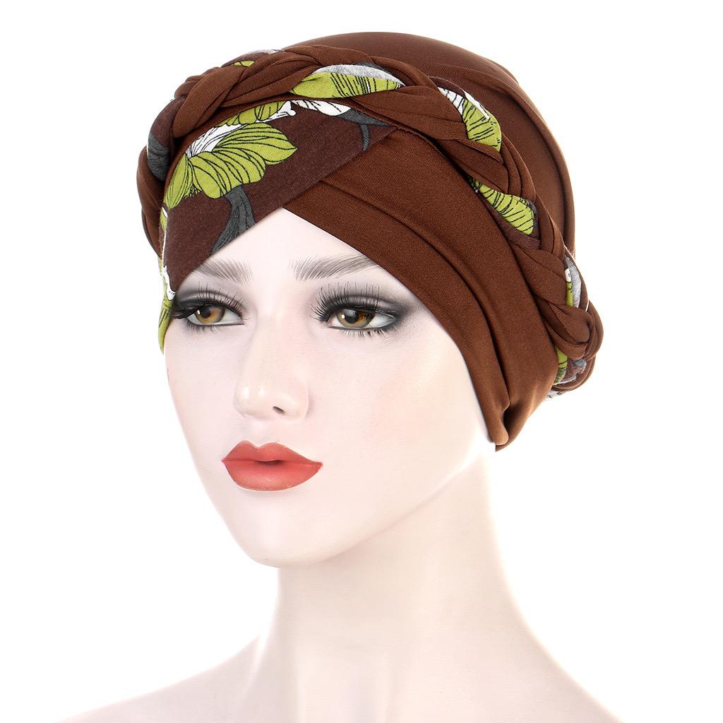 Women Cotton Print Islamic Inner Hijab Wrap Head  Muslim Turban