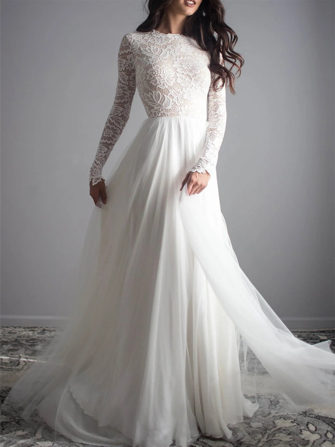 a line princess scoop dress Mother of the Bride Scoop Neck A-Line/Princess Dress with High Split and Bow
