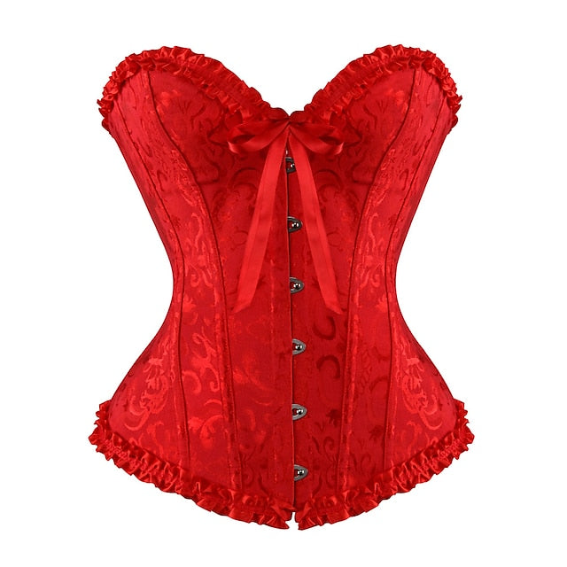 Women‘s Plus Size Sexy Ruffle Overbust Corsets