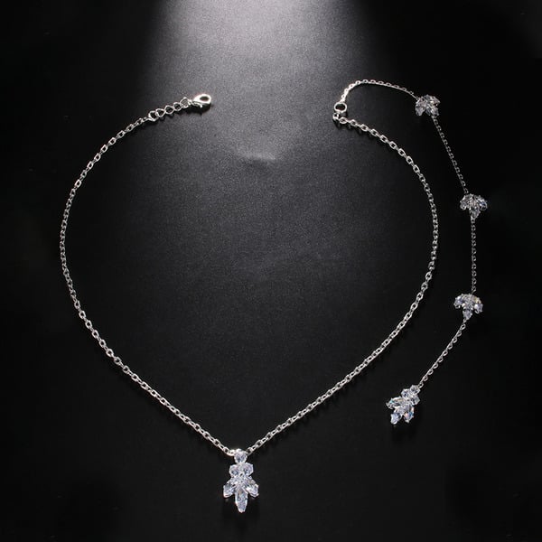 Elegant Rhinestone Back Necklaces
