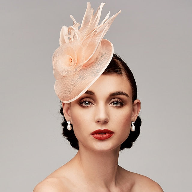 Kentucky Derby Hat Fascinators Headpiece with Feather