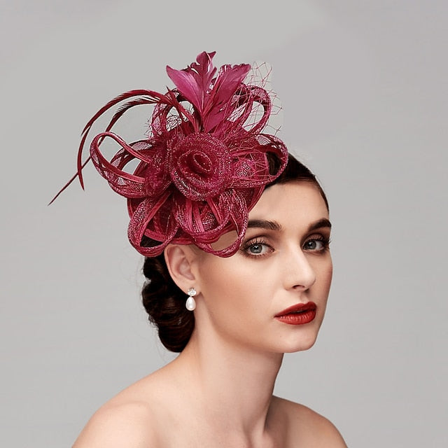Wedding Horse Race Ladies Day Melbourne Cup Fascinators With Feather
