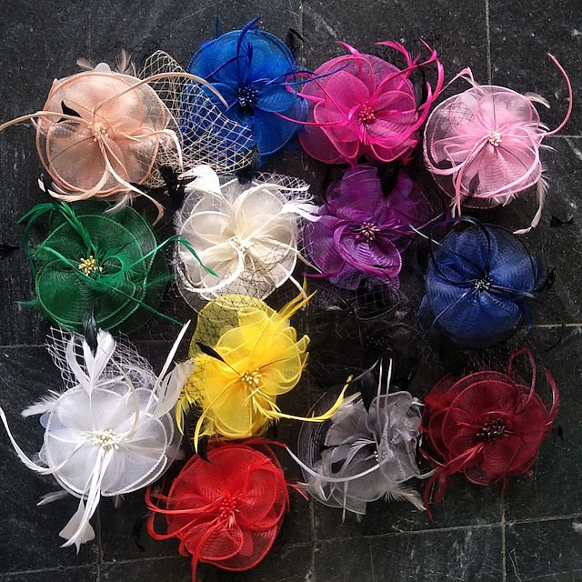 Fascinators Wedding Melbourne Cup Headpieces With Feather