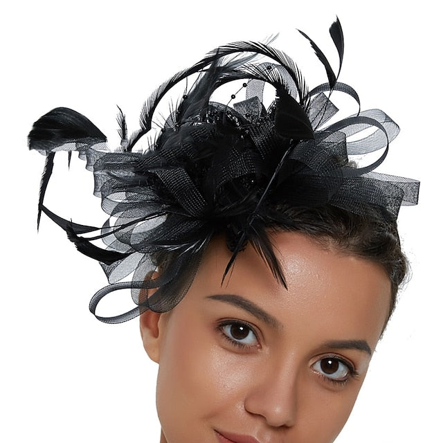 Cocktail Royal Astcot Retro Elegant Fascinators With Feather