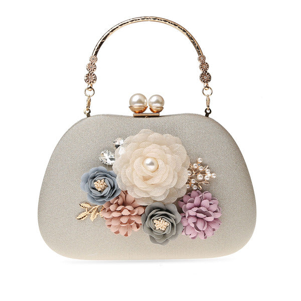 Flower Elegant Charming Pretty Refined Clutch Bags
