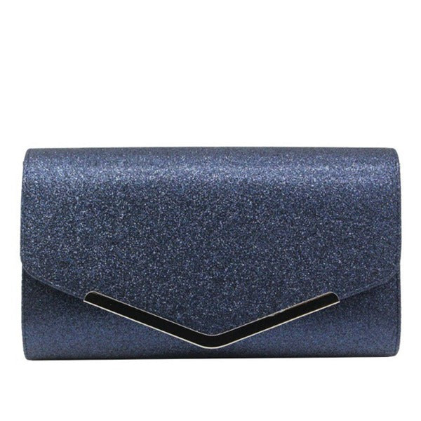 Glitter Envelope Metal Edge Clutch Bags