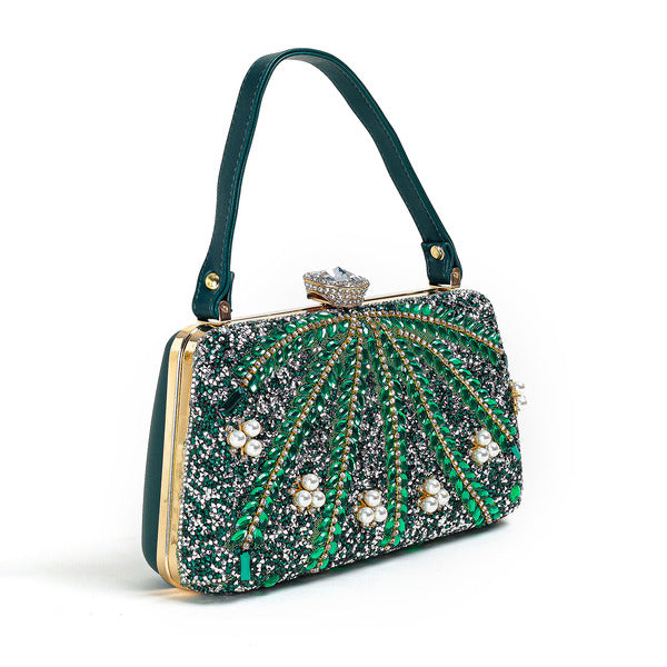 Imitation Pearl Rhinestone Delicate Shining Unique Handbags