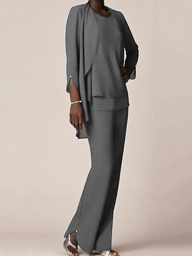Dressy Mother of the Bride Pant Suits & Wedding Jumpsuits | Mondressy