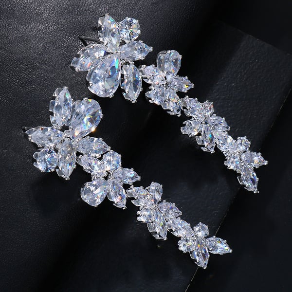 Luxurious Marquise Rhinestone Drop Earrings