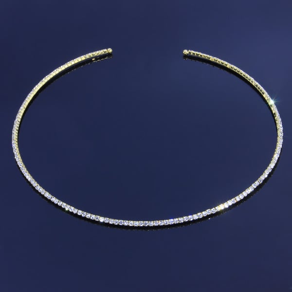 Luxurious Rhinestone Collar Necklace
