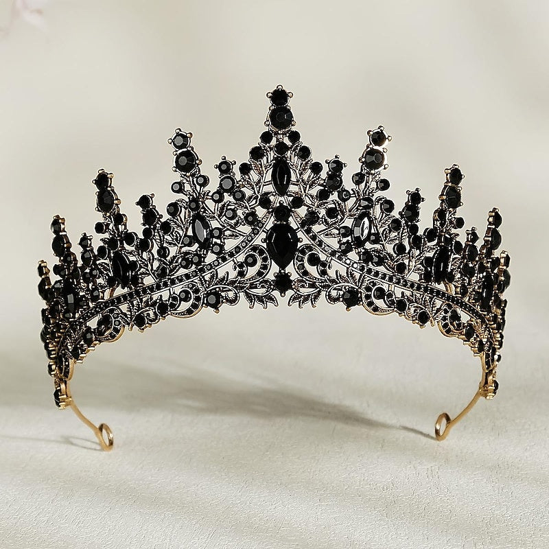 Crown Tiaras Alloy Wedding Party / Evening Retro Sweet Headpieces With Crystal