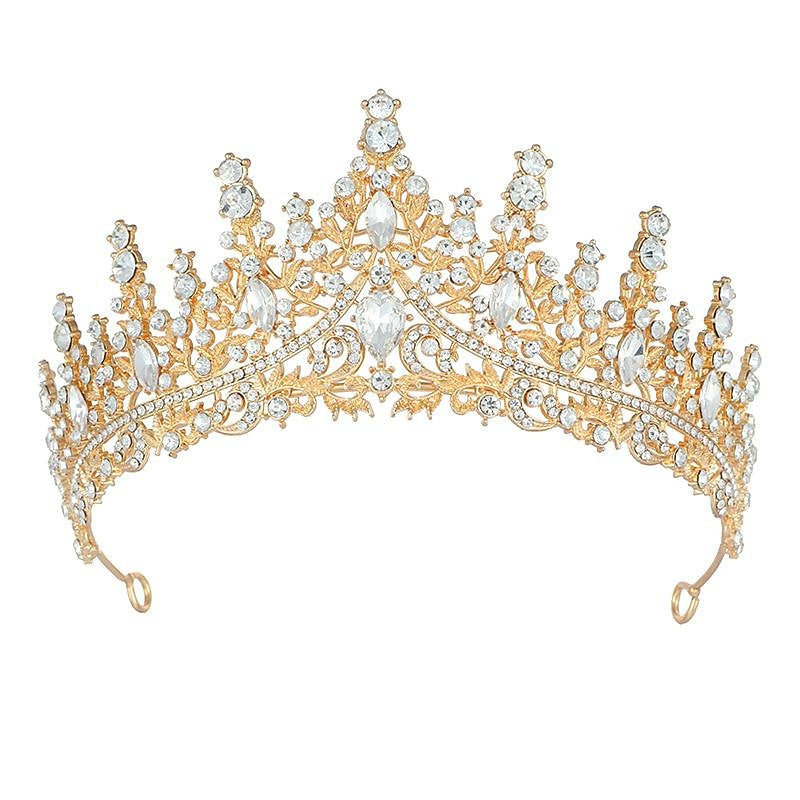 Crown Tiaras Alloy Wedding Party / Evening Retro Sweet Headpieces With Crystal