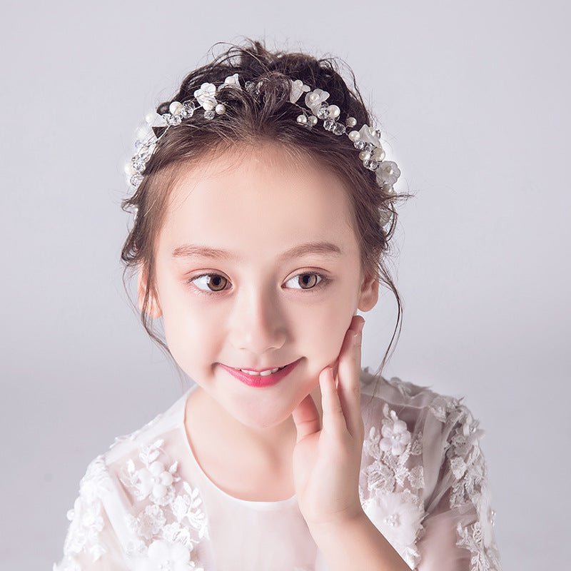 Children's Delicated Crystal Flower Headband Accessories