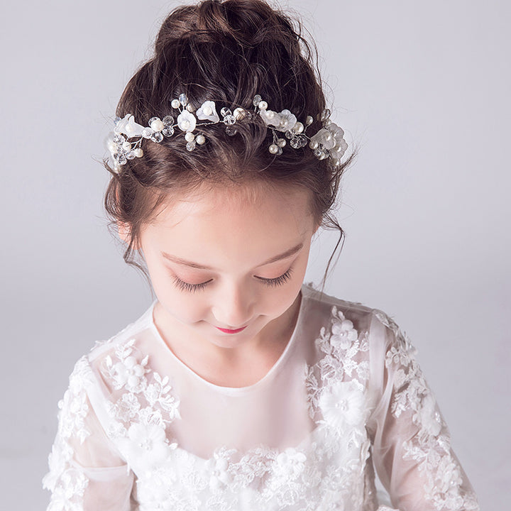 Children's Delicated Crystal Flower Headband Accessories