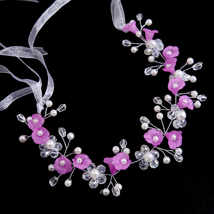 Children's Delicated Crystal Flower Headband Accessories