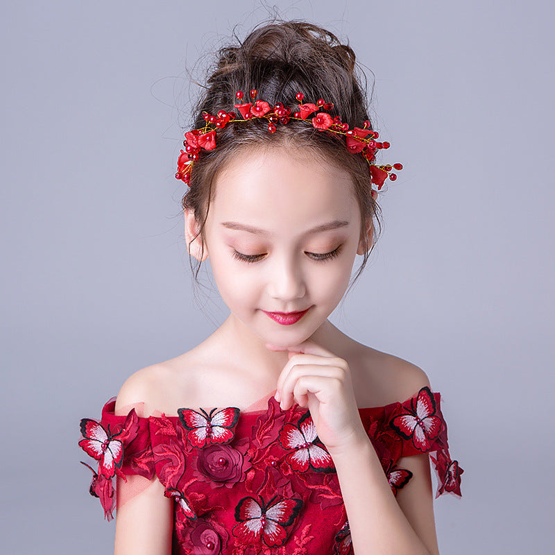 Children's Delicated Crystal Flower Headband Accessories