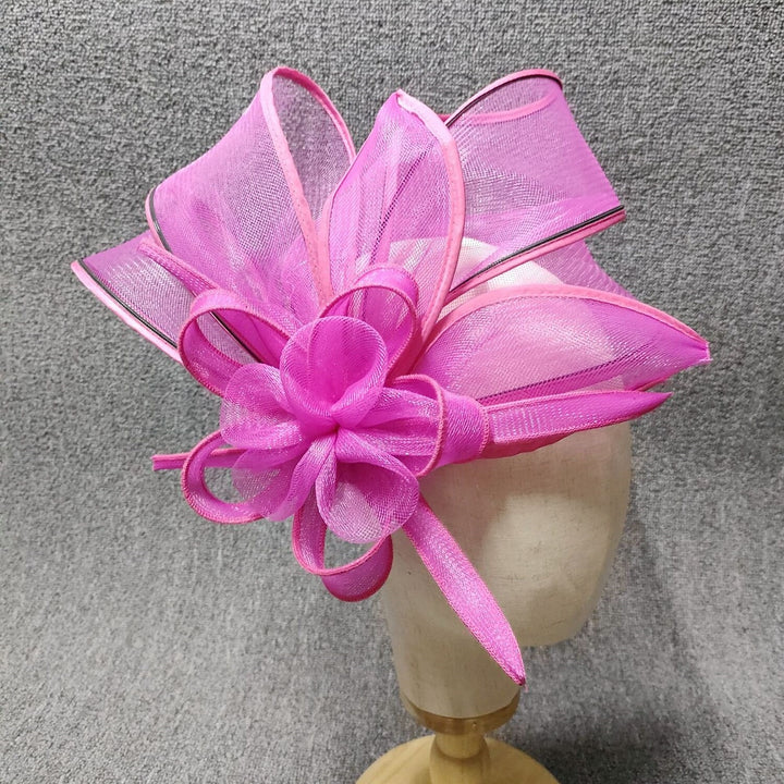 Classic Net Knot Hat Fascinator Hats Headpiece With Cap Floral Headpiece