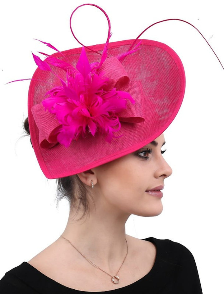 Unique Polyester Wedding Tea Party Fascinators  Feather Bowknot Headpiece