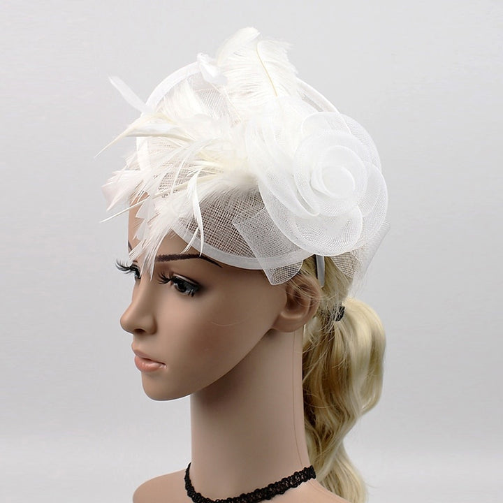 Special Occasion Tea Party Kentucky Derby Hat Fascinators  Feather Flower Headpiece