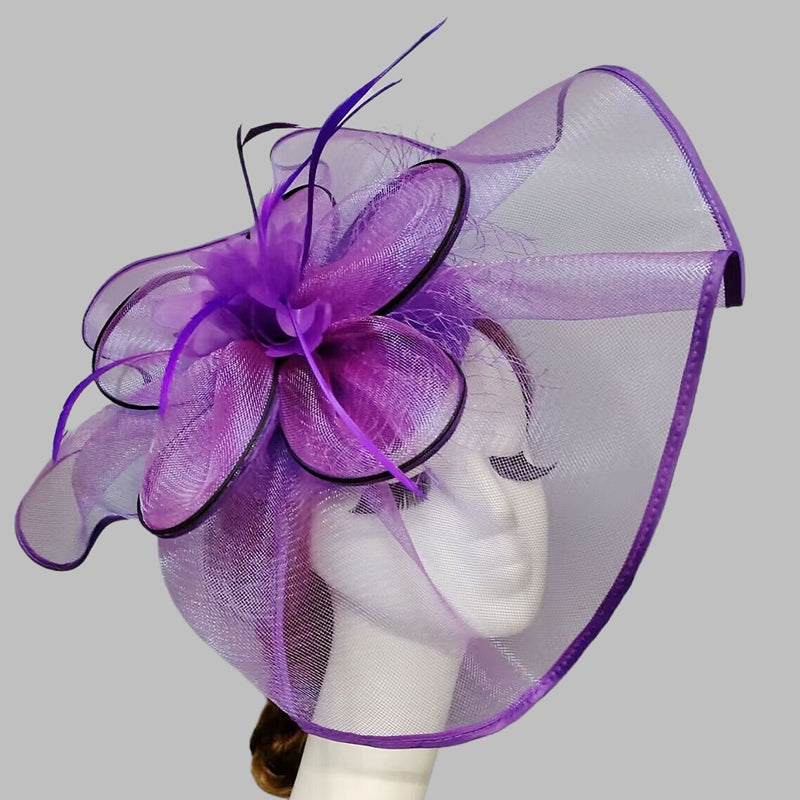 Delicate Net Veil Hat Flower Fascinators/Headpiece with Cap