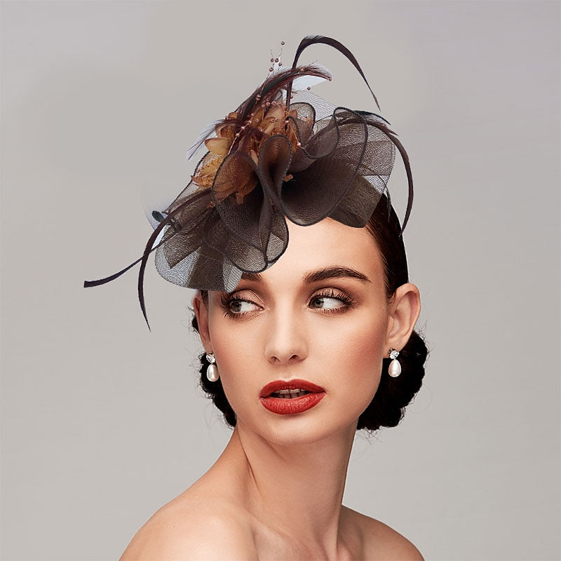 Classical Net Kentucky Derby Hat Wedding Tea Party Fascinators/Headbands