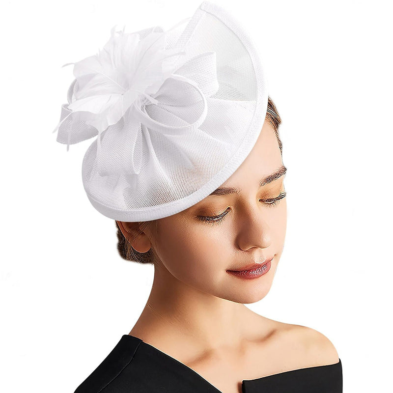 Women's Retro Tulle Veil Fascinator Floral Hat/Headpiece For Party