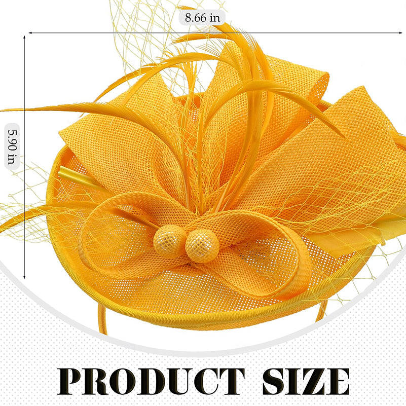 White Delicate Tea Party Kentucky Derby Floral Feather Headpiece/Headwear