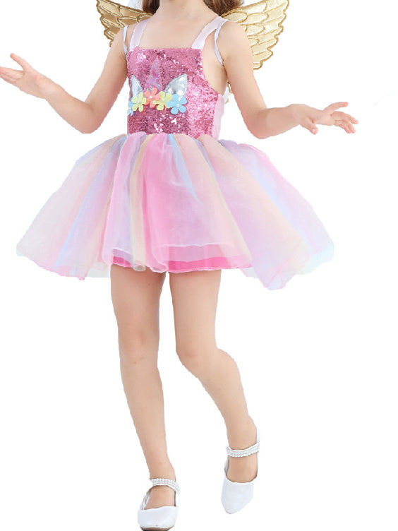 A-Line/Princess Polyester Lace Sleeveless Short/Mini Ruffles Flower Girl Dresses