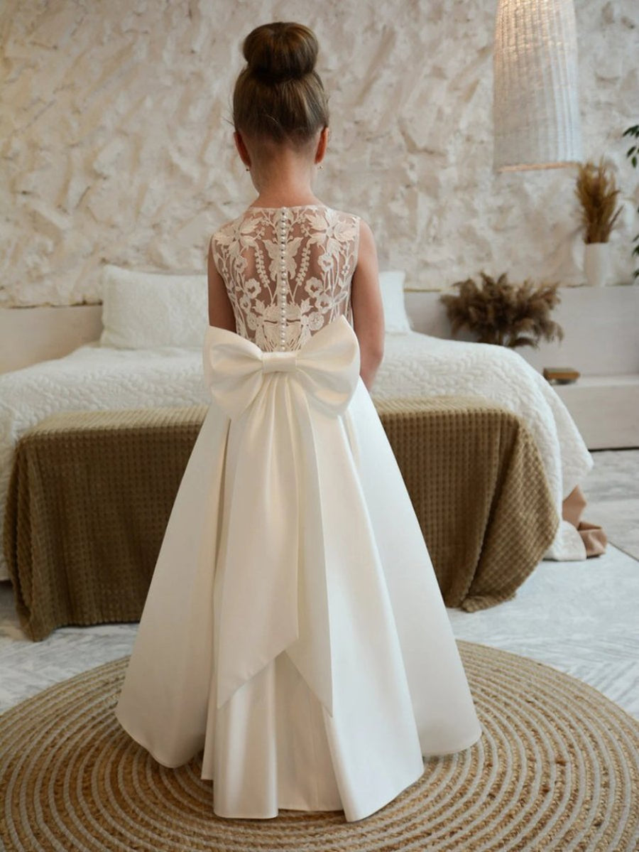 Ivory Flower Girl Dresses | Mondressy Ivory Flower Girl Dresses | Mondressy