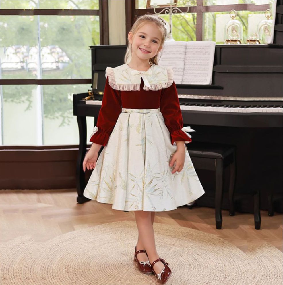 a line tea party dress Burgundy Short Sleeve Tea Length Prom Dress, Lovely A-Line Evening Par