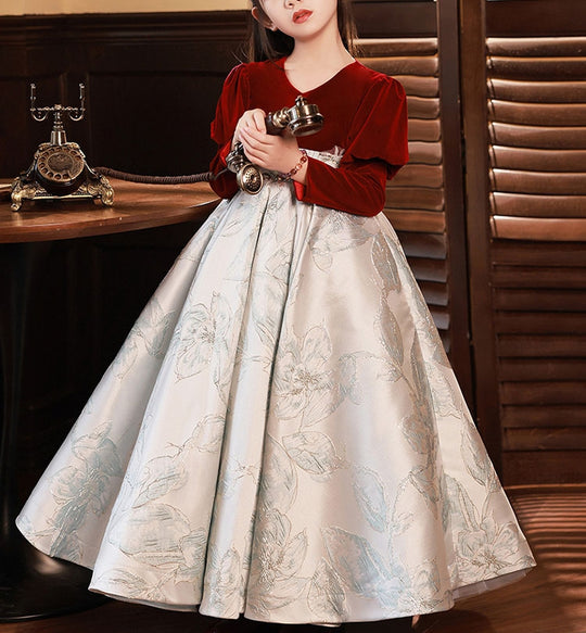 A-Line/Princess Square Neck Vintage Costume Party Dresses with Accessories Set