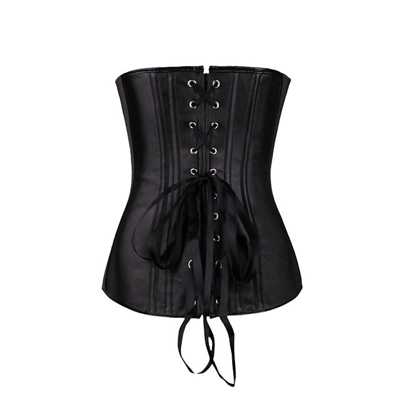 Women‘s Sexy Zipper Push Up Overbust Corsets for Wedding Party Birthday