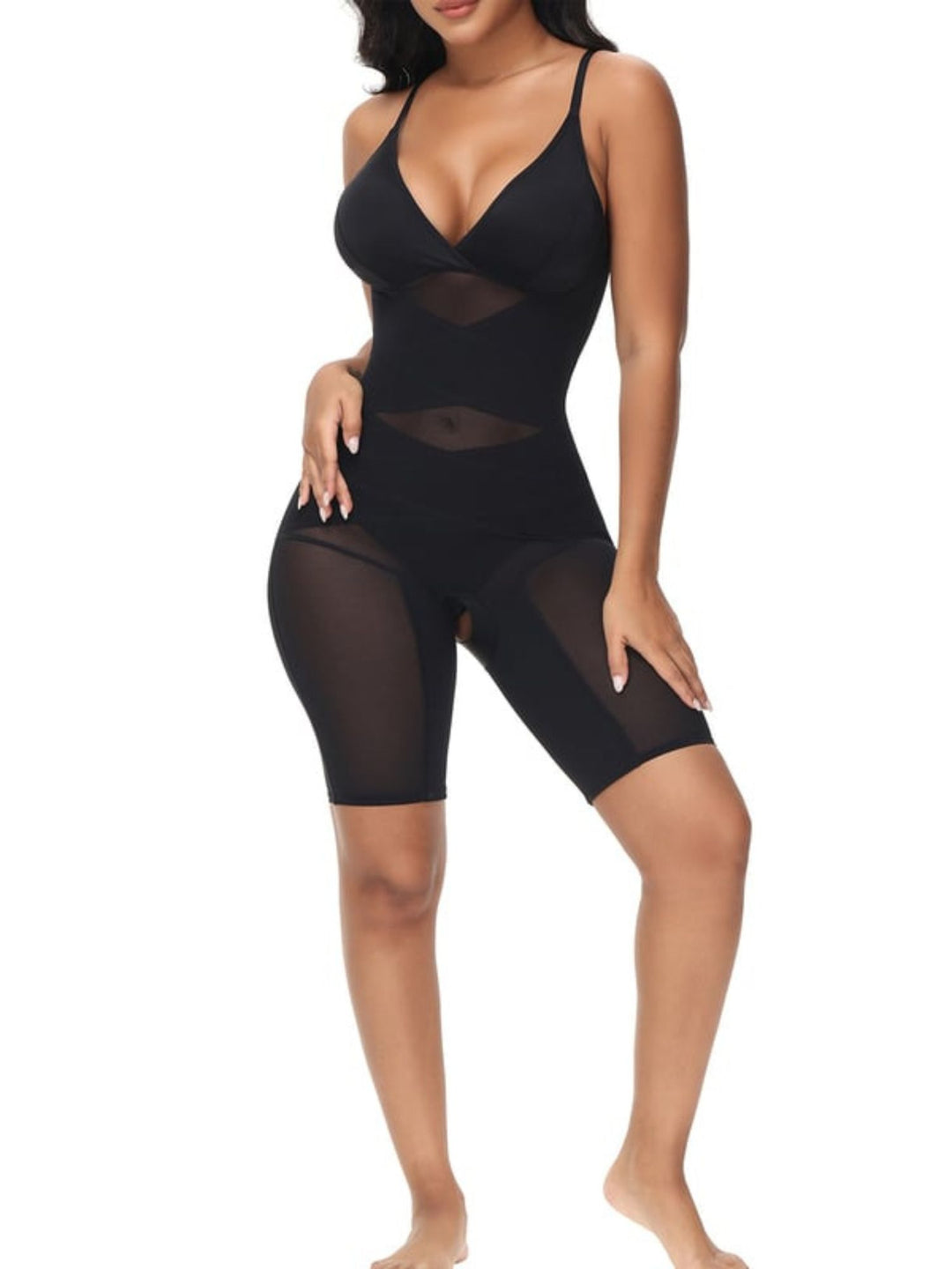 Casual/Classic Polyester Tummy Control High Waist Slim Strap Shapewear