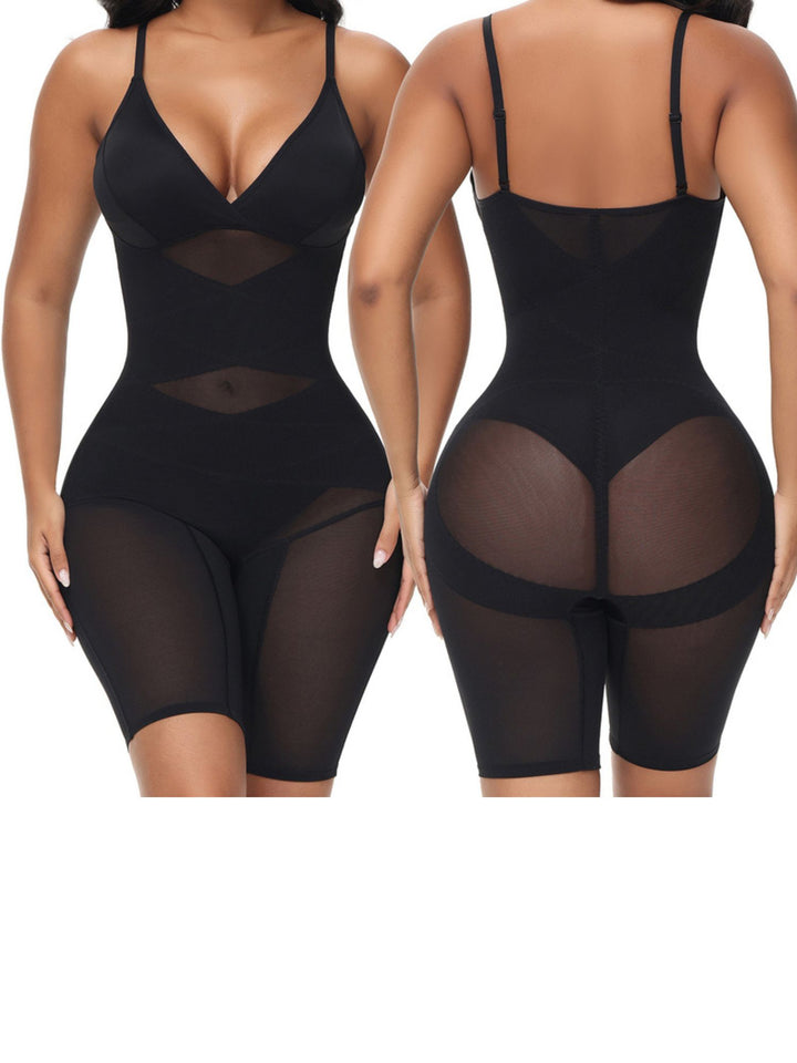 Casual/Classic Polyester Tummy Control High Waist Slim Strap Shapewear