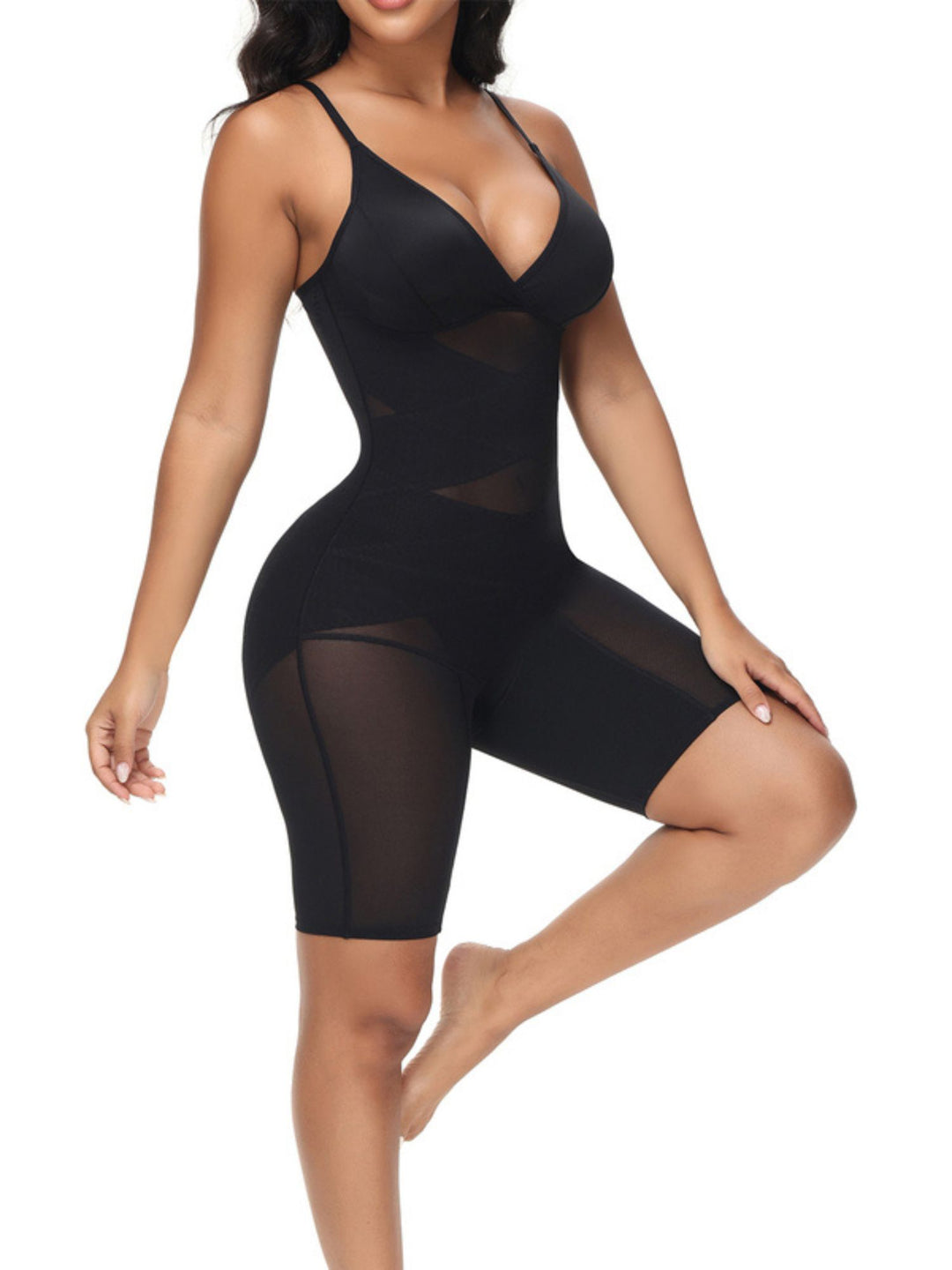 Casual/Classic Polyester Tummy Control High Waist Slim Strap Shapewear