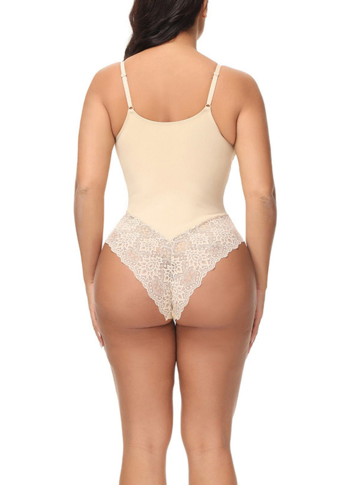 Women's Casual Sexy Cut Out Lace Embroidered Shapewear