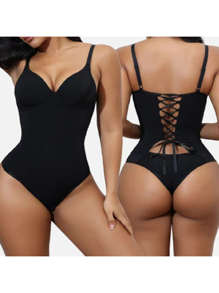 Bodysuit Women's Straps Waist Trainer Elastic Corsets One Piece Shapewear